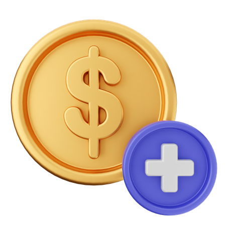 Money Add  3D Icon