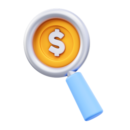 Money Analysis  3D Icon