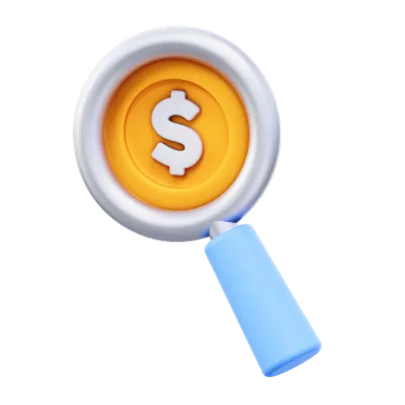Money Analysis  3D Icon