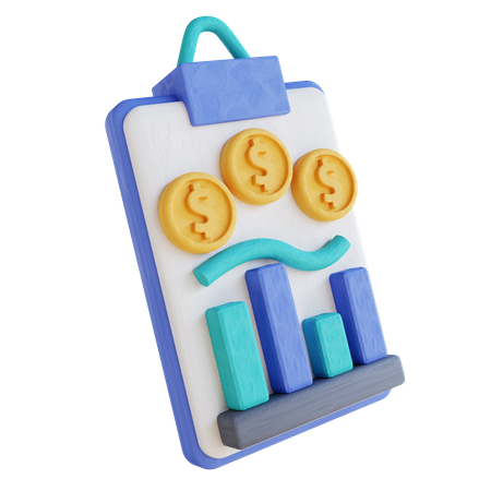 Money Analysis  3D Illustration