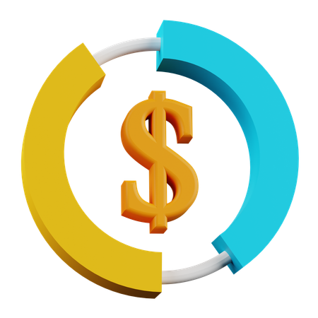 Money asset rotation  3D Icon