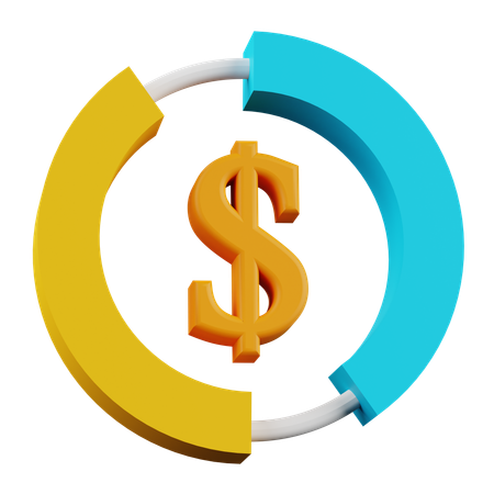 Money asset rotation  3D Icon