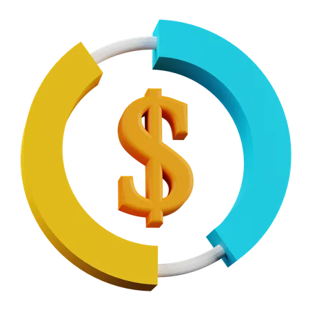 Money asset rotation  3D Icon