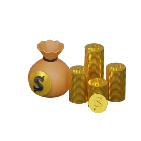Money Assets  3D Icon