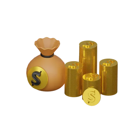 Money Assets  3D Icon