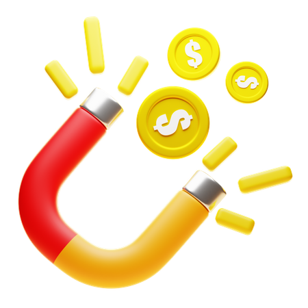 Money Attract  3D Icon
