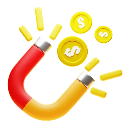 Money Attract  3D Icon