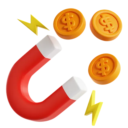 Money Attraction  3D Icon