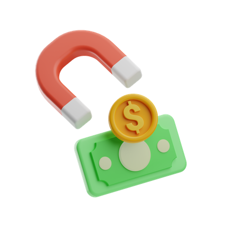 Money Attraction  3D Icon