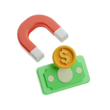 Money Attraction  3D Icon