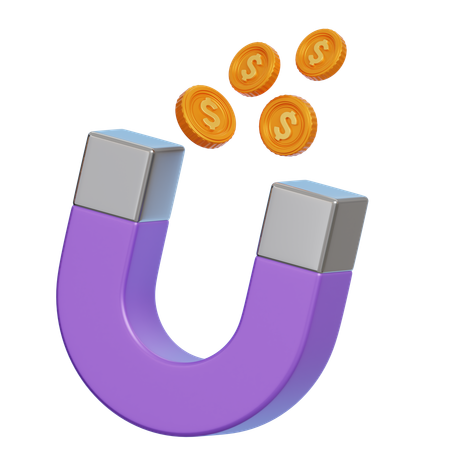 Money Attraction  3D Icon