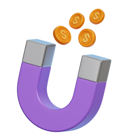 Money Attraction  3D Icon