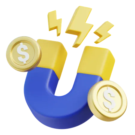 Money Attraction  3D Icon