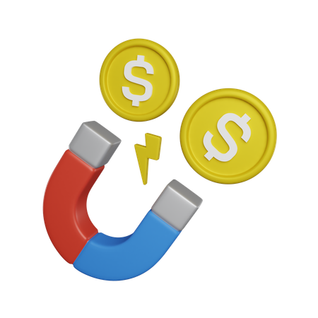 Money Attraction  3D Icon