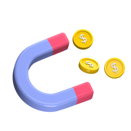 Money Attraction  3D Icon