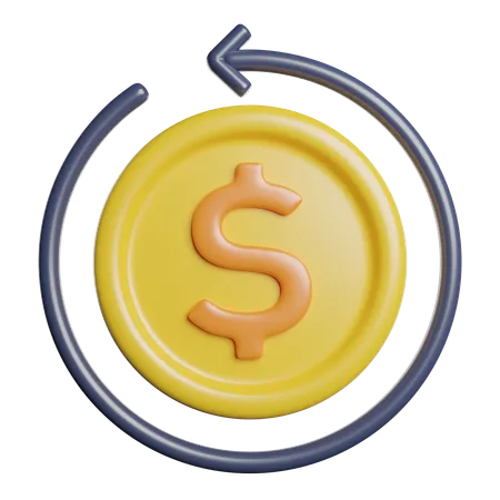 Money Back  3D Icon