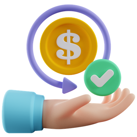 Money Back Guarantee  3D Icon