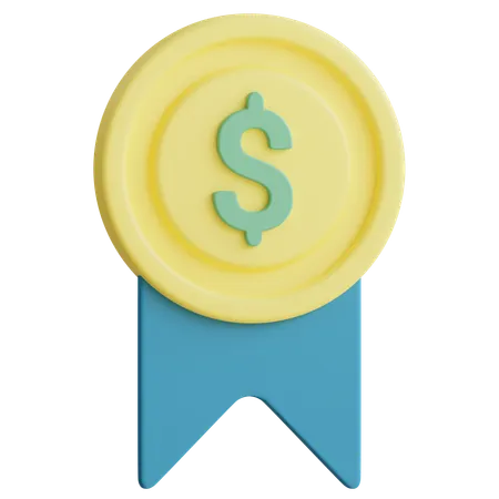 Money Badge  3D Icon