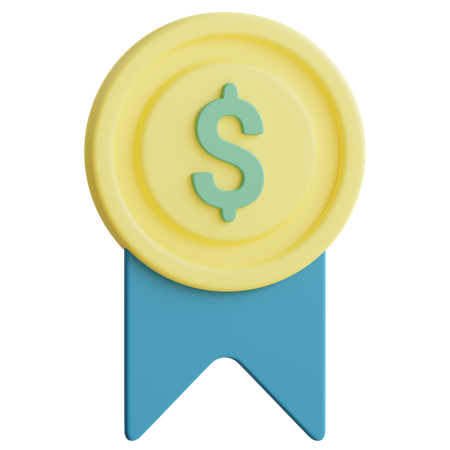 Money Badge 3D Icon