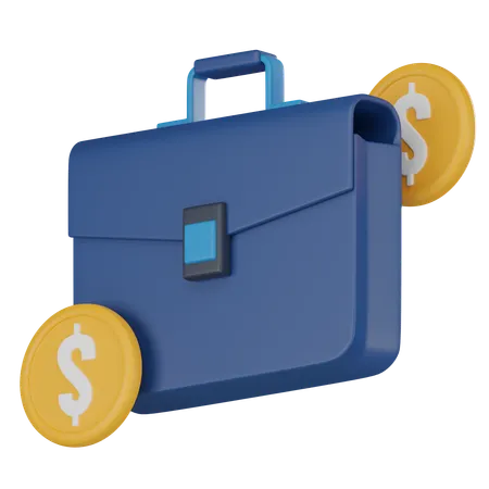 Briefcase Of Money Financial Abundance Financial Freedom For Conveying Concepts Of Wealth Management Financial Literacy 3 D Render Illustration 3D Icon