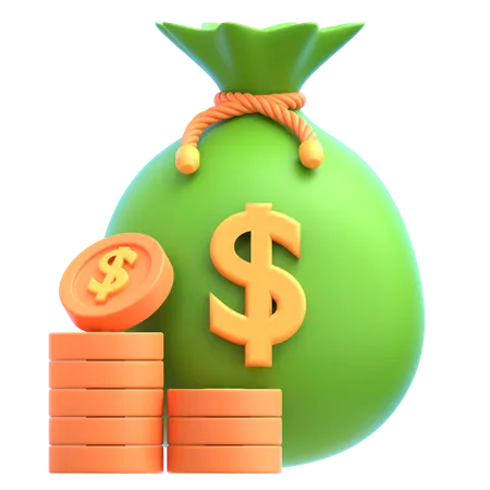 Money Bag  3D Icon