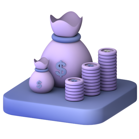 Money Bag  3D Icon