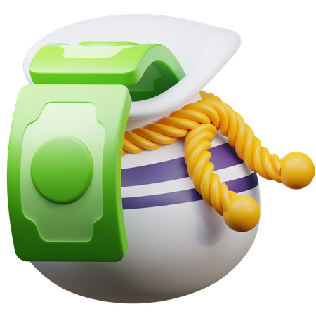 돈 가방  3D Icon