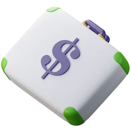 돈 가방  3D Icon
