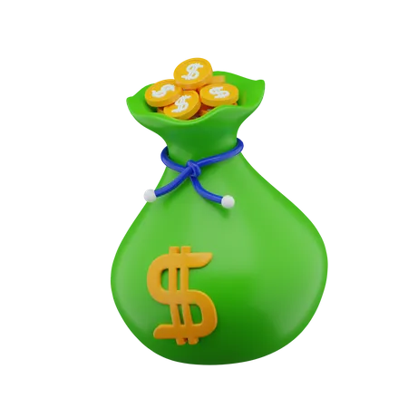 Money Bag  3D Icon