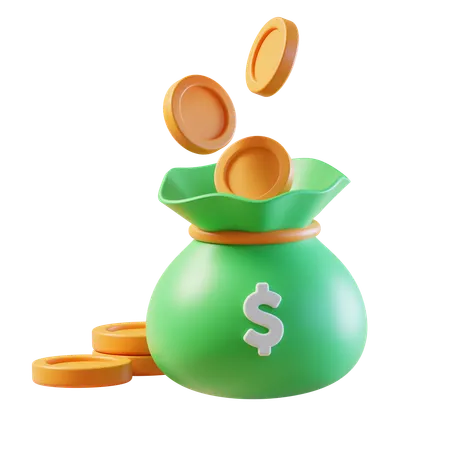 Money Bag  3D Icon