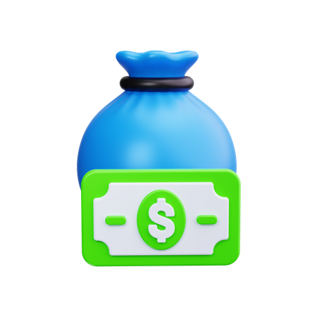 Money bag  3D Icon