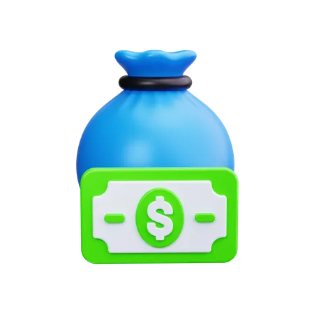 Money bag  3D Icon