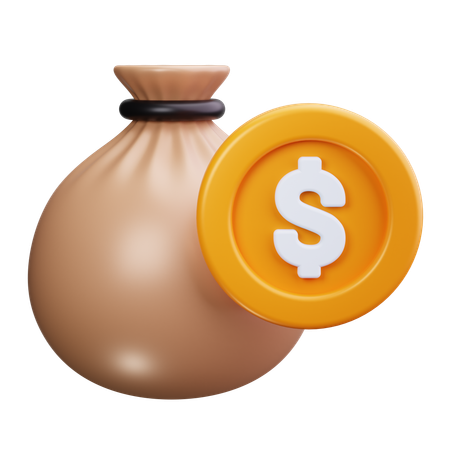 Money Bag  3D Icon