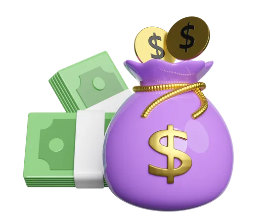 Money Bag  3D Icon