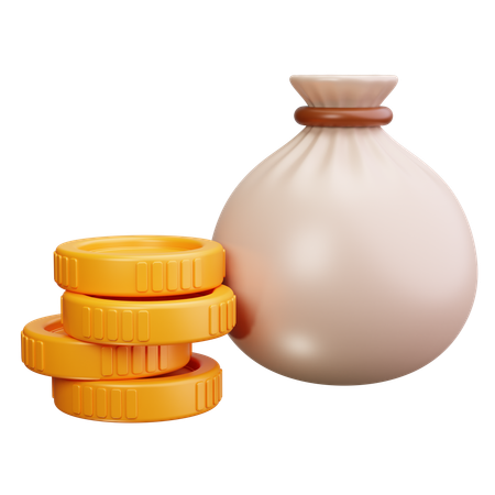 Money Bag  3D Icon