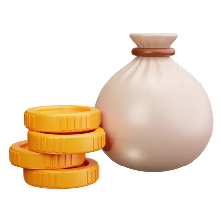 Money Bag  3D Icon