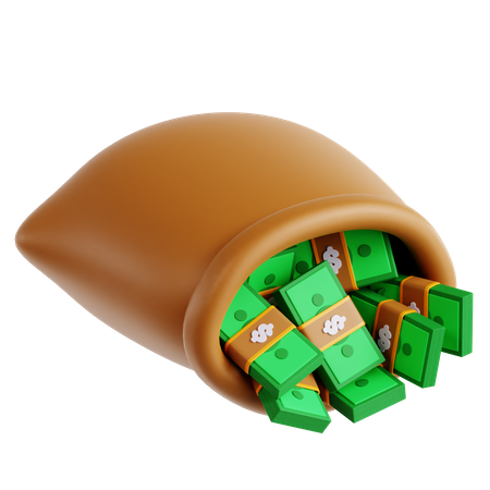 Money Bag  3D Icon