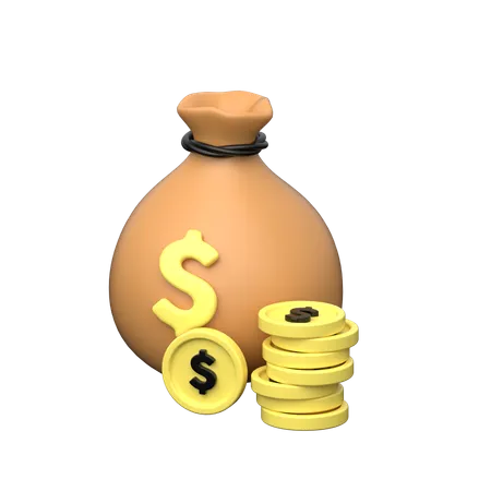 Money Bag  3D Icon