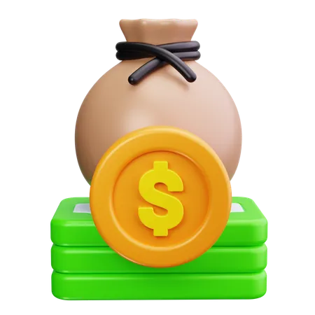 Money Bag  3D Icon