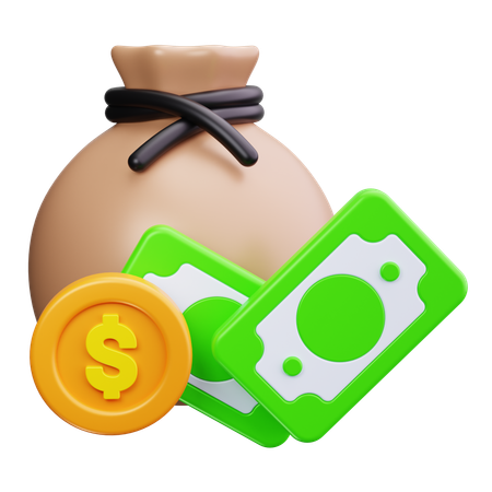 Money Bag  3D Icon