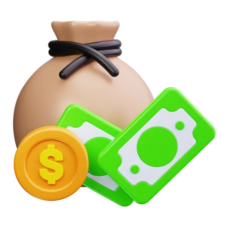 Money Bag  3D Icon