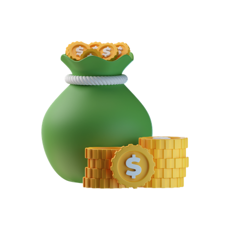 Money Bag  3D Icon