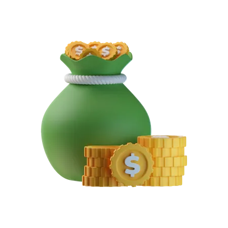 Money Bag  3D Icon