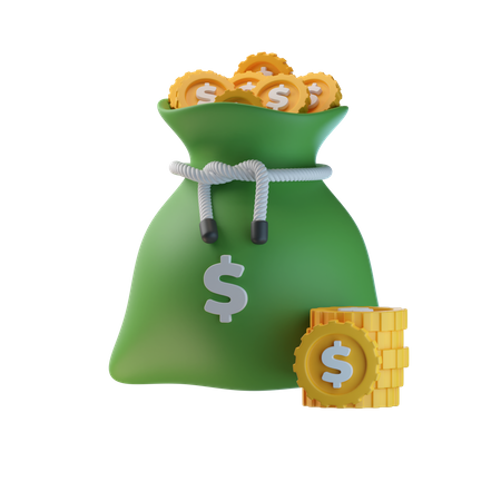 Money Bag  3D Icon