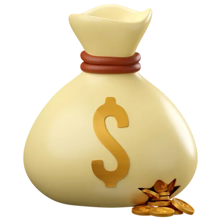 Money bag  3D Icon