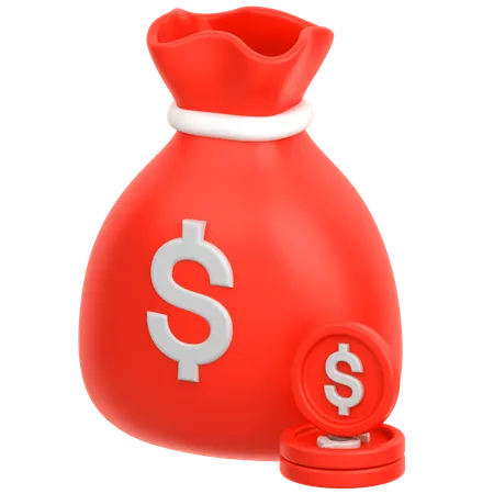 Money Bag  3D Icon