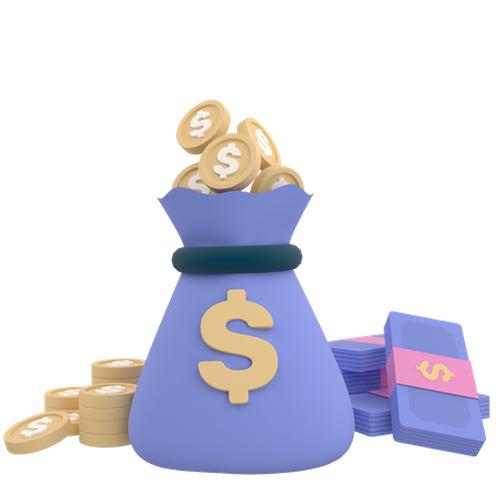 Money Bag  3D Icon