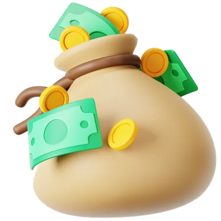 Money Bag  3D Icon