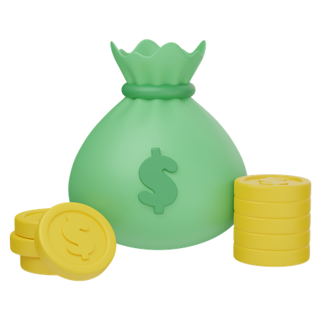 Money Bag  3D Icon