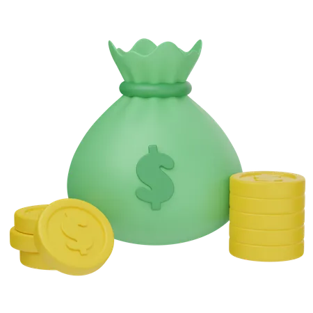 Money Bag  3D Icon